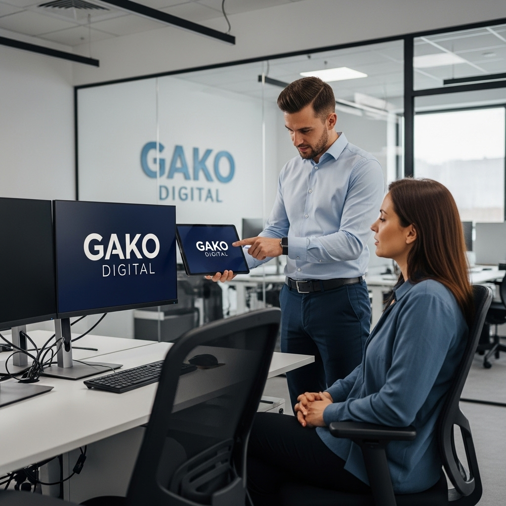 Logo de Gako Digital, representando un socio tecnológico comprometido.