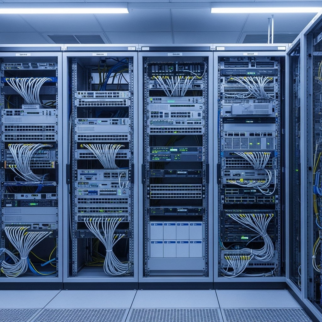 Sala de servidores moderna y segura